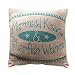 Small Mermaid Kisses Pillow (8x8")
