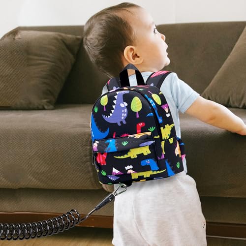 image for Accmor Toddler Leash Baby Dinosaur Backpack Harness with Anti Lost Wri