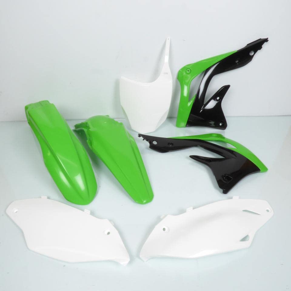 Kit carénage UFO pour Kawasaki 450 KXF 2012-2015 habillage plastique complet vert noir blanc