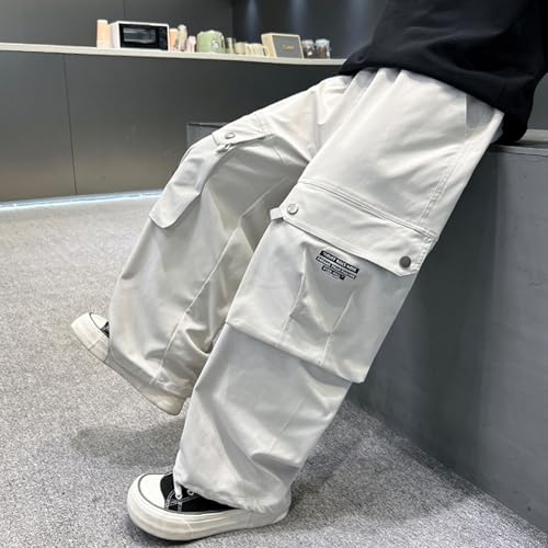 Boys Cargo Pants Comfortable Elastic Waist Cargo Pants Stylish Joggers Versatile Kids Bottoms Durable Outdoor2