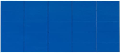 Miniatura 10 de MasterVision Tiras magnéticas de borrado en seco, 78 x 6 pulgadas, azul, 25 unidades