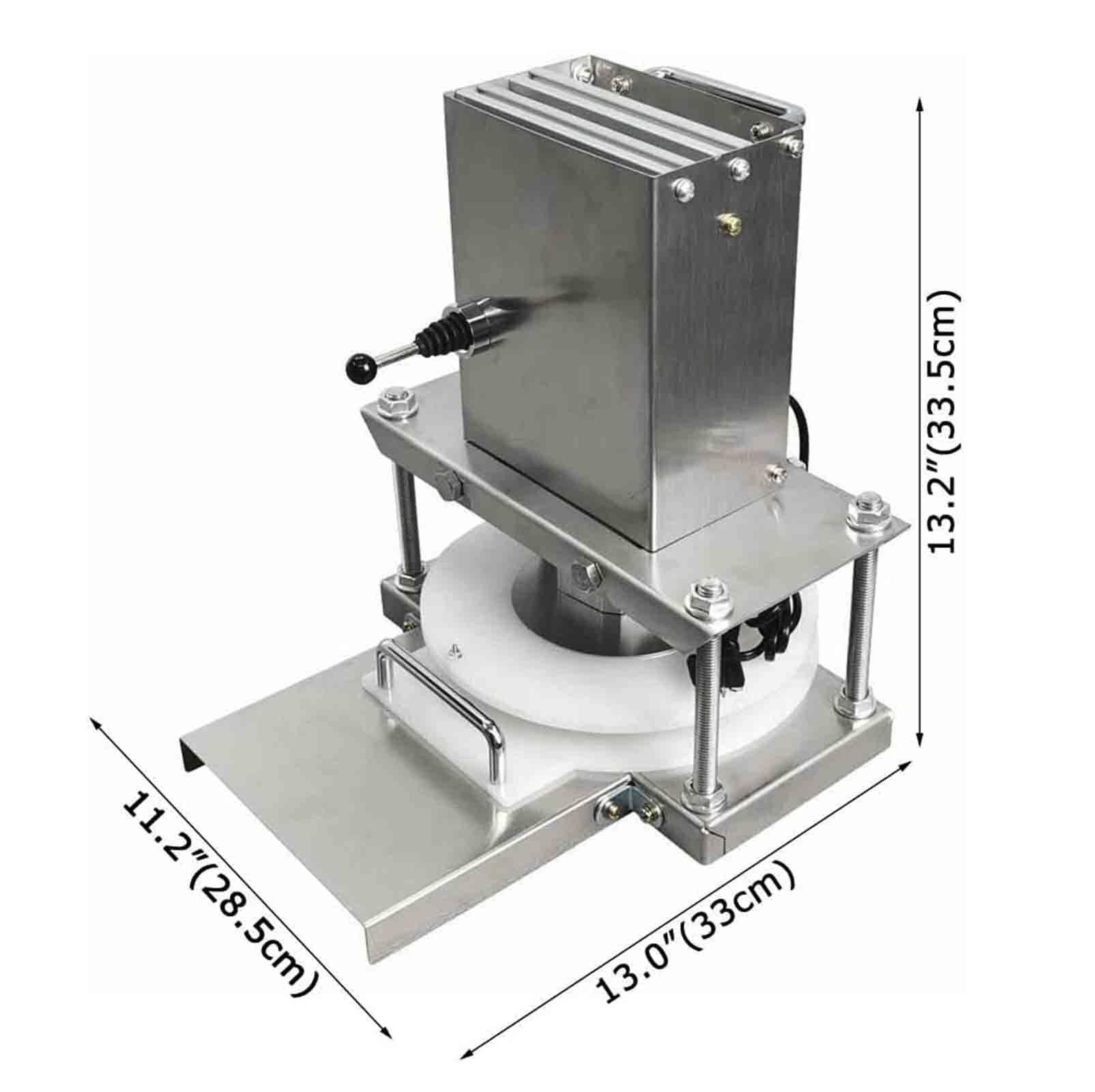 Pressa elettrica for pasta for pizza, pressa for pasticceria manuale for uso domestico, pressa for crosta di pizza commerciale con piastra in acciaio inossidabile for fare la pizza