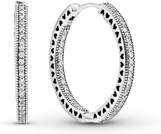 Orecchini forma cuore con zirconi Ultima Edizione OA07217 - Misura Unica Unica Colore ARGENTO