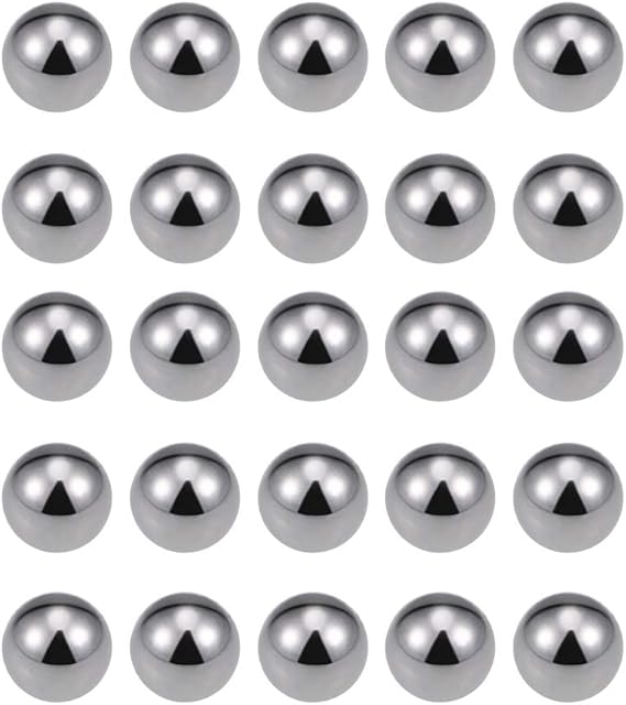 sourcing map 1/2" Carbon Steel Bearing Balls Precision Balls 25pcs