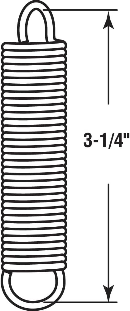 Prime-Line SP 9618 Extension Spring, 5/8 inch by 3-1/4 inch - .072 Diameter (2-pack), Nickel