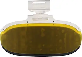 Extensão de viseira solar de carro 2 em 1 escudo antirreflexo polarizado para dirigir dia e noite, viseira de para-brisa com proteção UV com painel flip ajustável, marrom e (S)