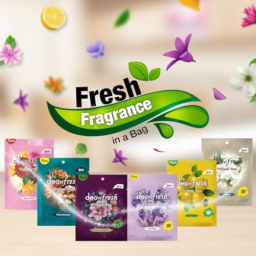 Image of AVL Deo N Fresh Air Freshener Pack of 6 | Assorted Fragrances | Lasts up to 30 Days | Odour Control | Gel Pocket | Air Freshener for Bathroom, Toilet, Home & Office