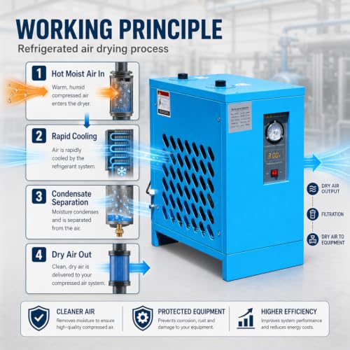 HPDAVV Refrigerated Air Dryer 35 CFM