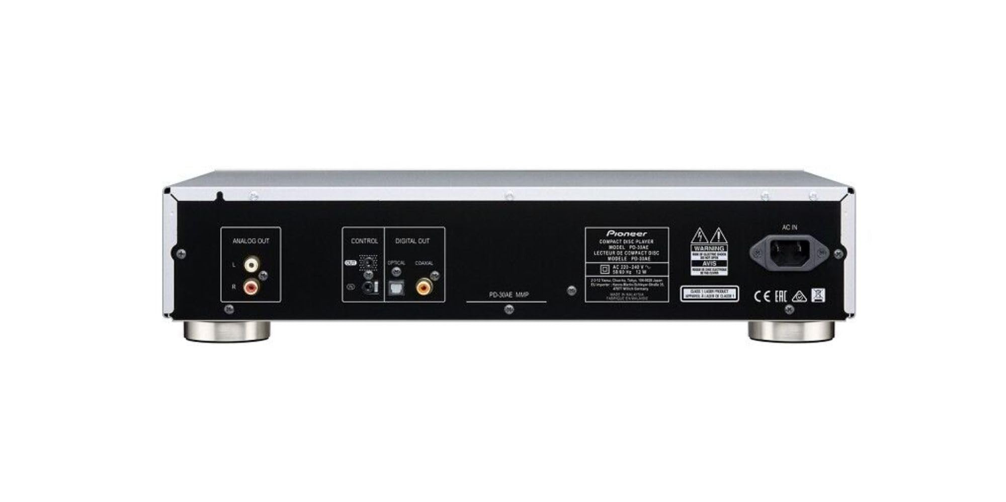 Pioneer PD-30AE(B) Pure-Audio-CD-Player (Silent-Drive-Laufwerk, Precision Clock, D/A-Wandler-Funktion und regelbarem Kopfhörerausgang) Schwarz