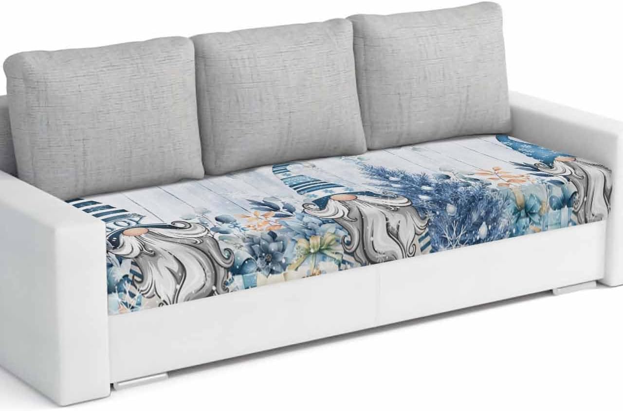 Southwest Stretch Couch Sofa Cushion Covers,Sectional/Individual/L/T Shape Sofa Couch Slipcover Armchair Furniture Slip Cover with Elastic Bottom,Geometric Stripe Boho Native Flower Print S Size 3-PC