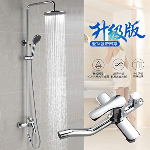 Douche murale en cuivre véritable LWX pour une salle de bain moderne élégante