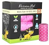 Parisian Pet Dog Poop Bags for Dogs – Refills Rolls of Doggie Bags for Poop – Unscented Dog Poop...