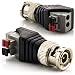 Produktbild zanasta [2 Stück BNC Stecker Terminalblock Connector zu 2 Pol Adapter, Kabel Verbinder mit Tastenklemme Schwarz-Grau