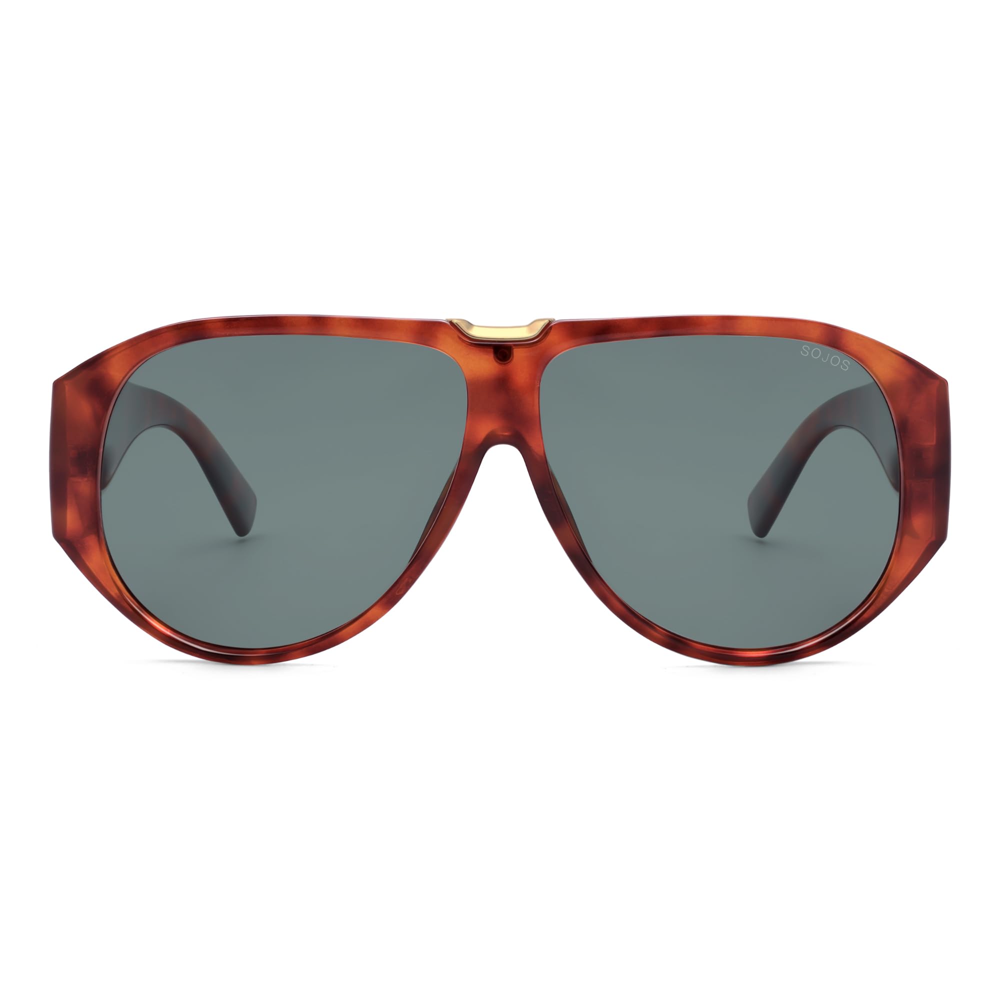 SOJOS Oversized Aviator Sunglasses Polarized Womens Mens Retro Trendy Vintage Big Square Shield SJ2392