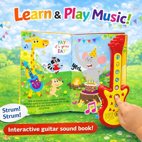 Image of ABCD & Numbers Musical Sound Book Combo Set | Interactive Alphabet & Counting Sound Board Books for Early Learning - Learn Numbers & Alphabet (Sound Combo)