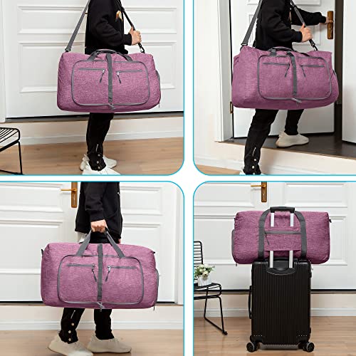 Image of Vomgomfom 65L /85L /115L Foldable Travel Duffle Bag with Shoe Compartment
