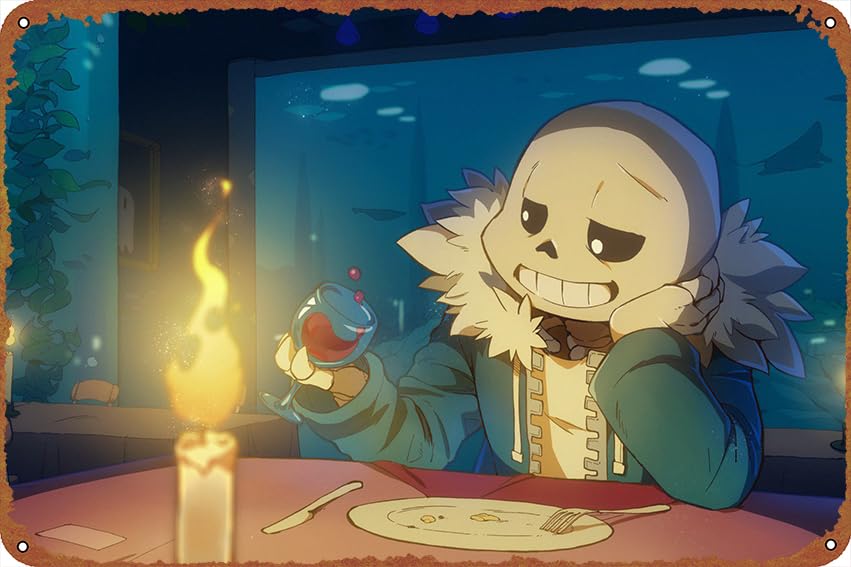 Amazon.com: Video Game Undertale Sans Movie Poster Vintage Look