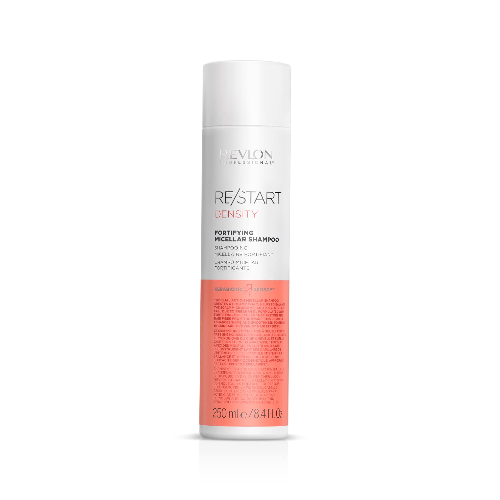 REVLON PROFESSIONALDensity Fortifying Micellar Shampoo For Brittle Hair To Reduce Hair Loss, Strengthen & Improve Shine (250Ml) Unisex