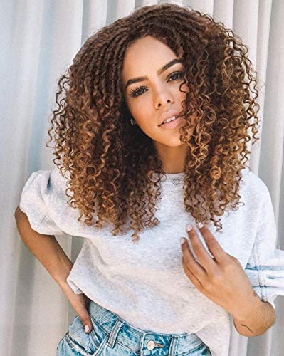 Nnzes Short Dreadlock Twist Wig for Black Women 16 Inch Women's Goddess Crochet Locs Faux Locs Hair Rolls Twist