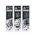 Charcoal Pencil Set - 12pcs/pk - Black Free Cutting Paper Handle Charcoal Pencil C7350 (Super Soft)