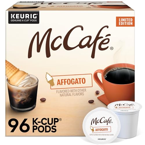 Image of McCafe Affogato, Single Serve Keurig K-Cup Pods, Flavored Coffee, Limited Edition, 96-Count Box (4 Packs of 24)