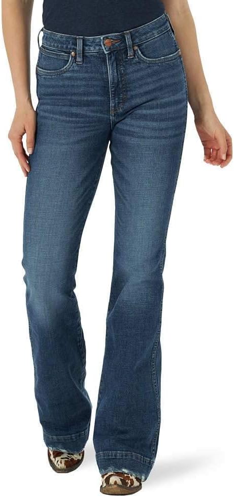 Flamingals Mid Rise Straight Leg Jeans for Women Multi Pocket Stretchy Baggy Boyfriend Jeans Trendy