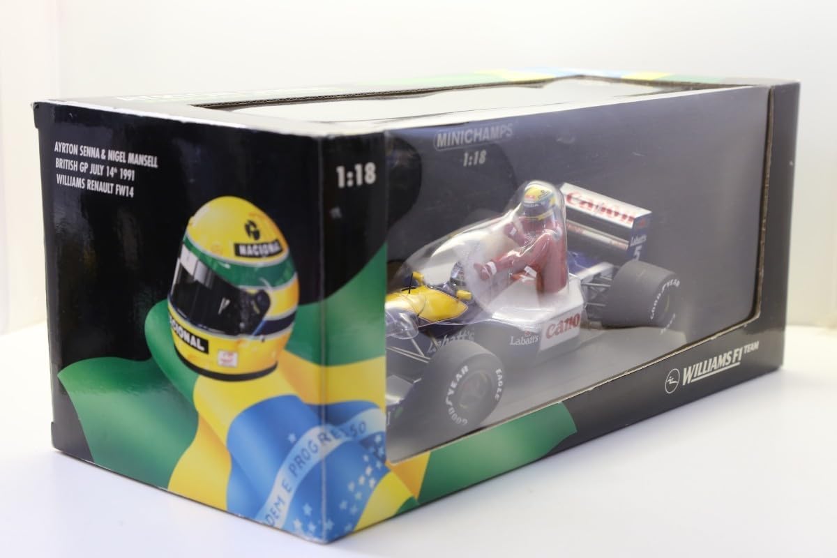 Amazon | ミニチャンプス セナコレ 1/18 ウィリアムズ ルノーFW14 1991 