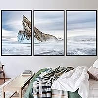 3 Piece Framed Canvas Wall Art Snow Mountain Canvas Prints Home Artwork Decoration for Living Room,Bedroom - 16