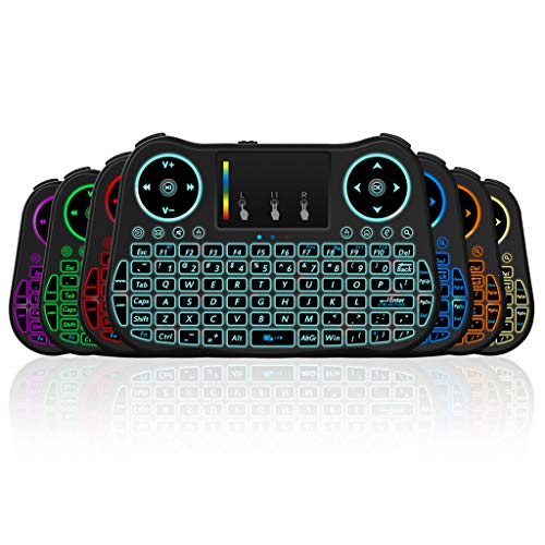 MT08 Tastatur Wireless Mini Tastatur USB Air Maus Hintergrundbeleuchtung Touchpad für Windows, Computer, Desktop, PC, Notebook, Laptop