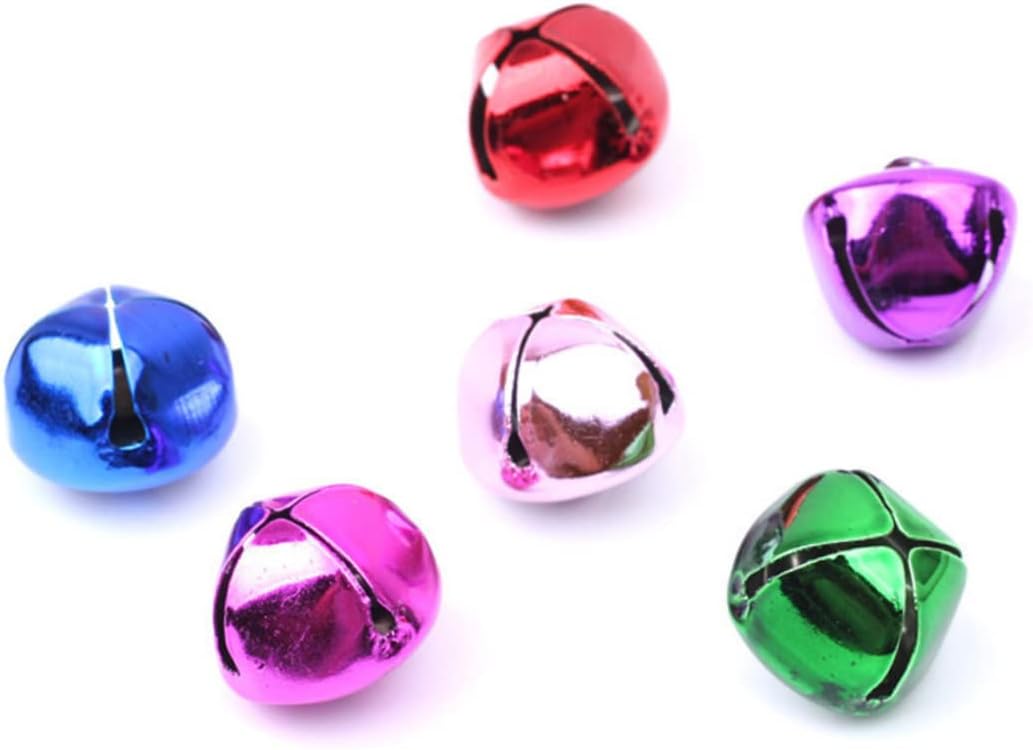 Operitacx 200pcs Colorful Cross Shape Jingle Bells Loose Beads for DIY Crafts for Holiday Decorations Jewelry Decor and Craft Projects