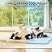 Luciphia Premium Dog Cooling Mat Non-Slip Q-MAX>0.5 Self-Cooling Pad for Large Pet Indoor Portable Kennel Puppy Bed for Couch Summer Crate Pad for Dog Washable Light Blue 40x60 inches