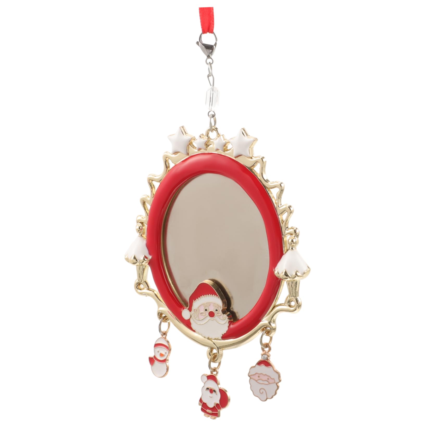 Gatuida Adorno Colgante de Metal para Árbol de Navidad Forma de Copo y Foto Personalizada, Adorno Navideño para Fiestas Familiares