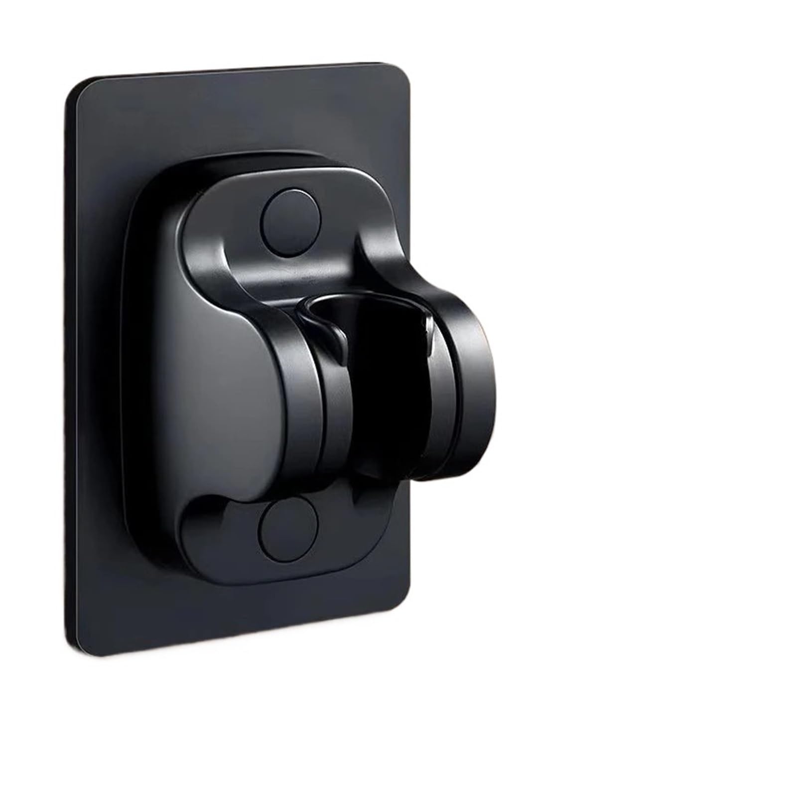 1pcs Wall Mount Adjustable Shower Head Holder(Black Hook)