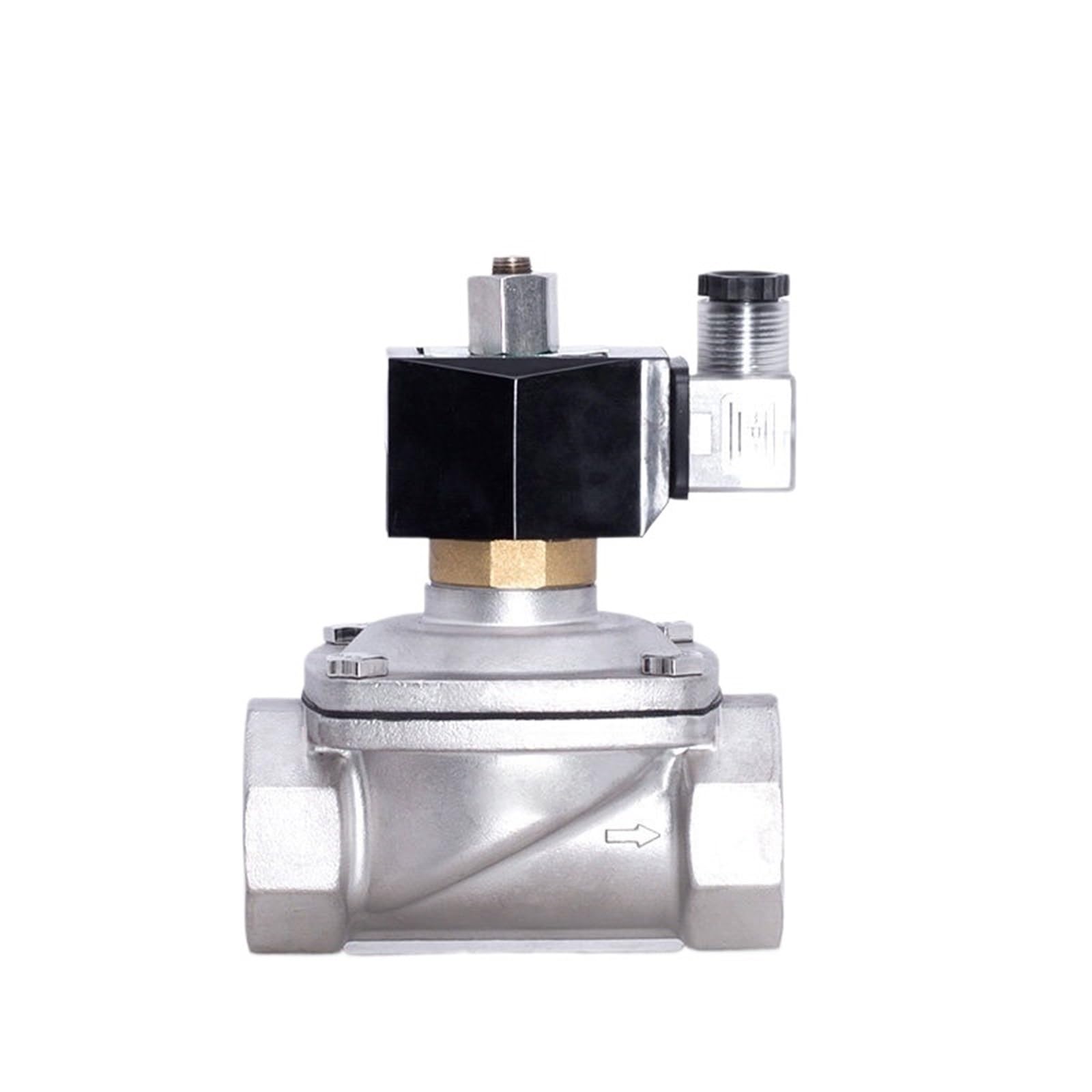 VSPPJYFG 1-1/2" Normally Open Stainless Steel Waterproof 24v Solenoid Valve Water 12VDC 24VAC 220ACV 24VDC For Water Gas Oil(240VAC-EPDM-SEAL)