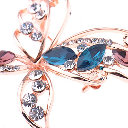 MCITYMALL77 Full Crystal Butterfly Breastpin
