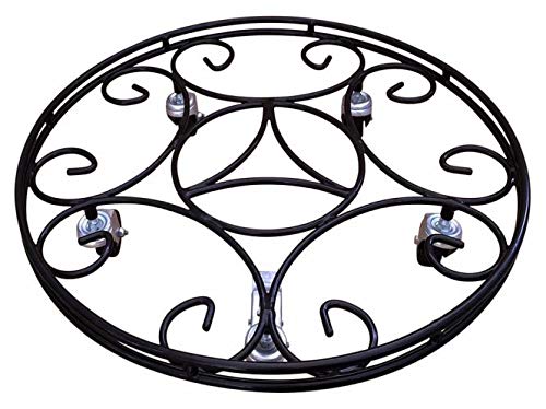 Garden Pride Extra Large Round Plant Pot Caddy/Plant Pot Mover - Plant Pot Trolley/Plant Pot Dolly (Pack of 2)