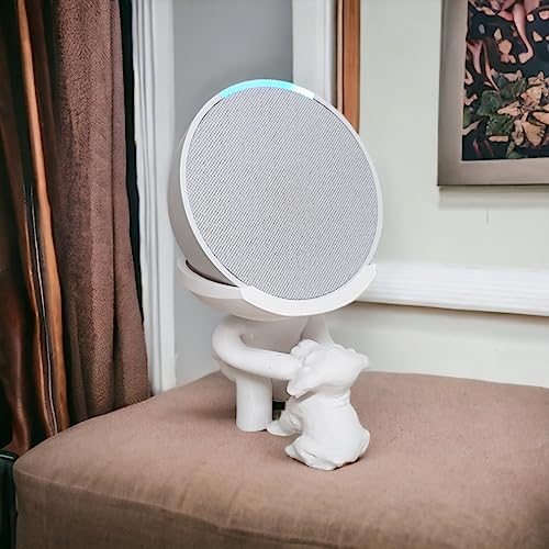 Suporte Alexa Echo POP. Tema Robert Plant Violão, Gato, cachorro, família entre outros - Presente, d