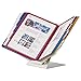 Durable VARIO Display Panel Desk Unit - 10 Panels and Tabs in Assorted Colors - Perfect for Storing and Displaying Letter Size Documents