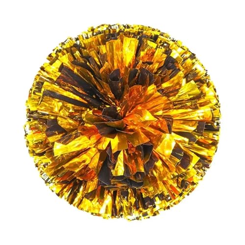 MDSIOKHJ Pompones De Animadora Pompones Coloridos for porristas, Bolas for animar los Dedos, Dorado, Plateado, Morado, Azul, Rojo, Verde, Accesorios for de Baile para Bailes Deportivos(Color 14)