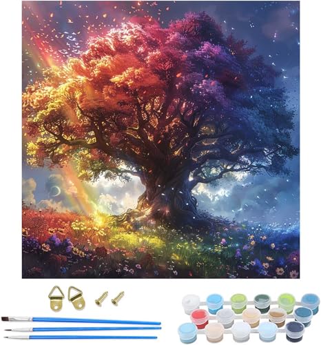 Peinture numéro adulte arbre de la vie : le cadeau femme idéal pour s'initier à la peinture