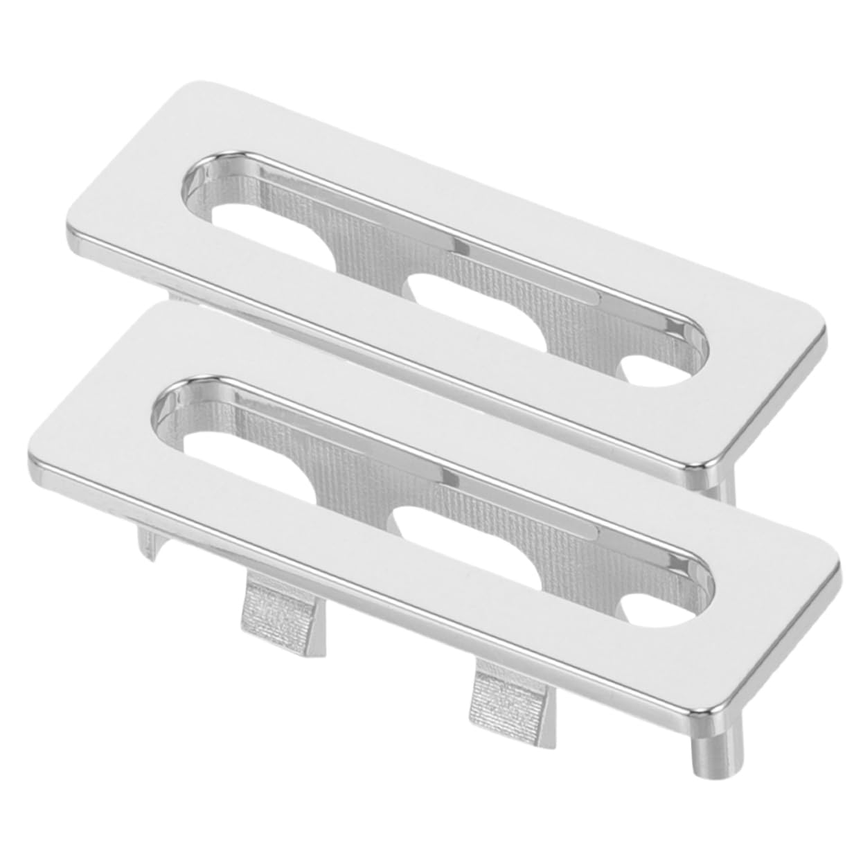SEWOART 2Pcs Sink Overflow Ring Cover Rectangle Plastic Basin Overflow Trim Cap for Kitchen Bathroom Sink Hole Drain Insert
