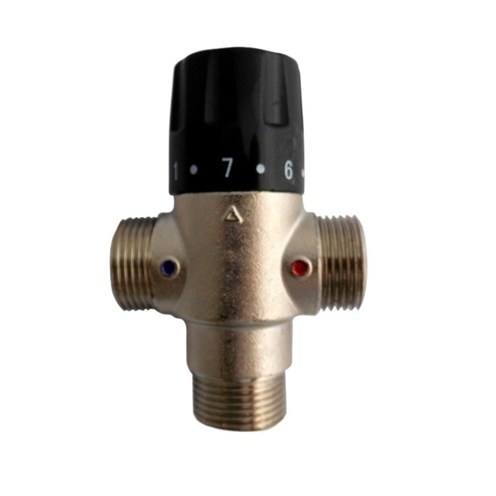 Válvula termostática de Mezcla de energía Solar de latón de 3/4" DN20, Grifo termostático, Control de Temperatura del Agua