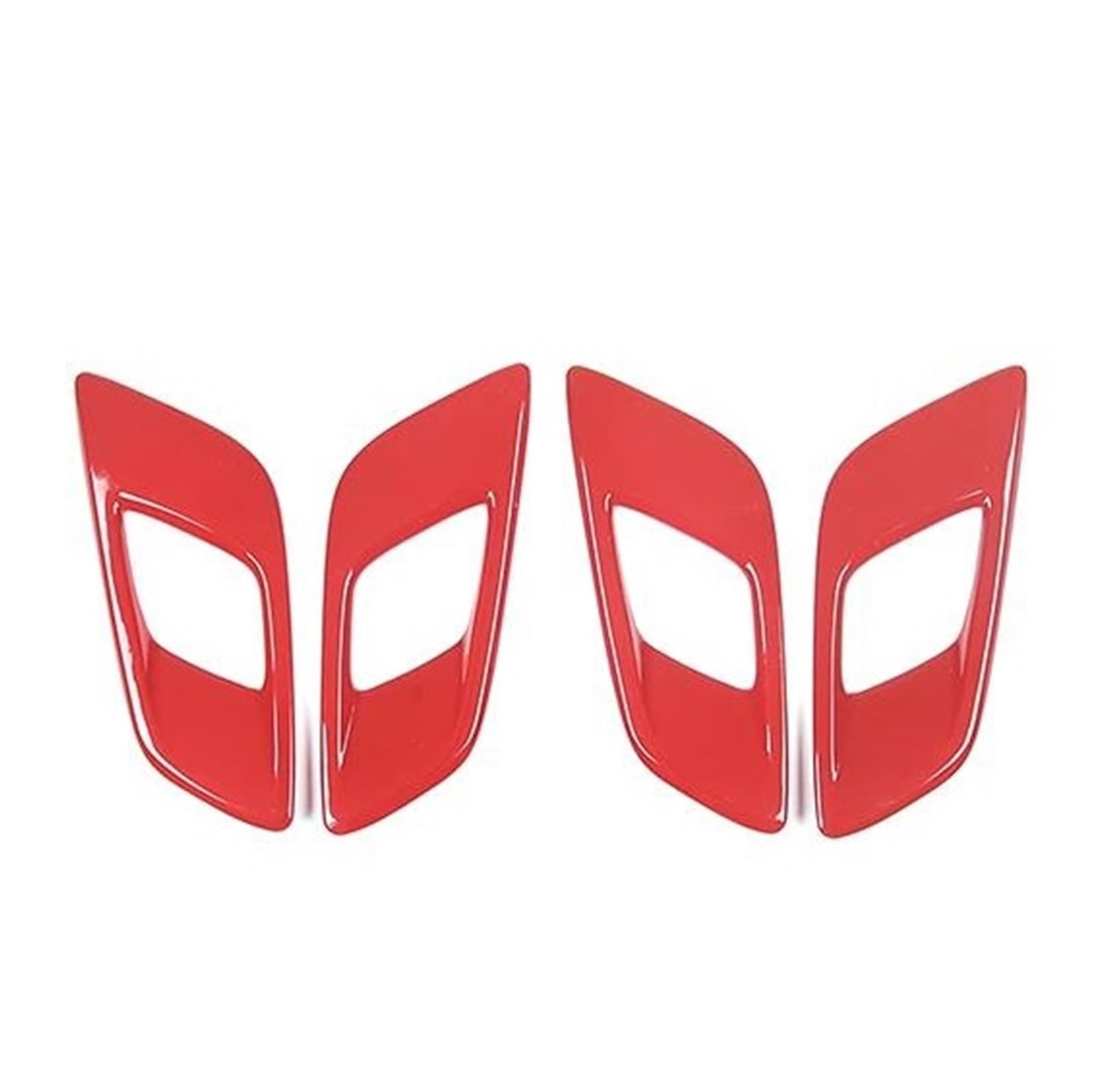 Euqixmr Red Interior Door Handle Inner Door Open Handle Cover Trim For Ranger For Wildtrak 2015-2021