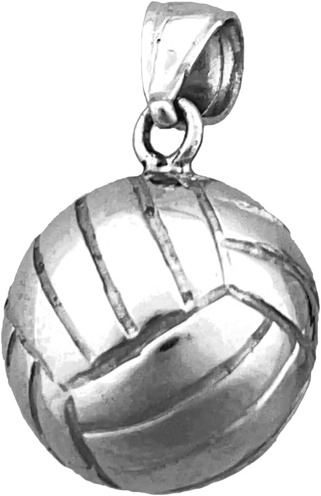 14K Gold 3D Volleyball Charm
