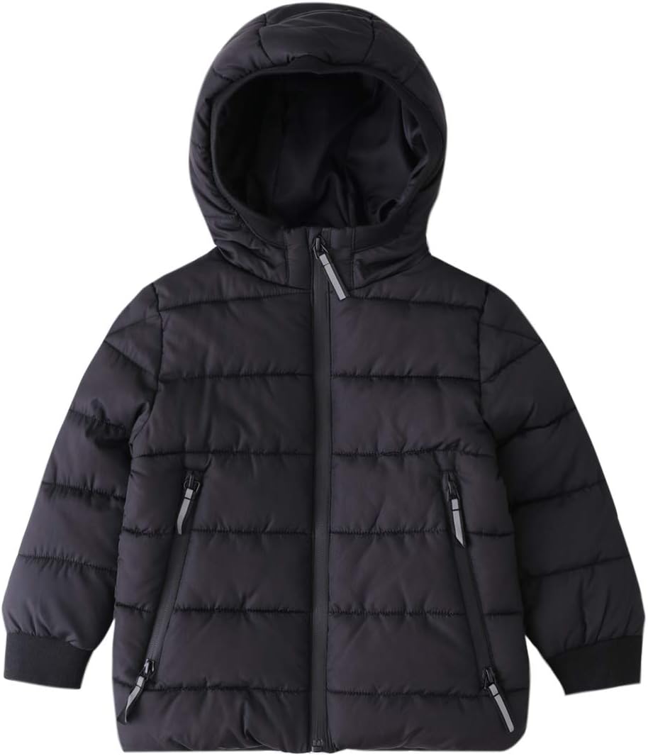 Hiheart Boys Girls Thick Padded Winter Coat Warm Hooded Jacket