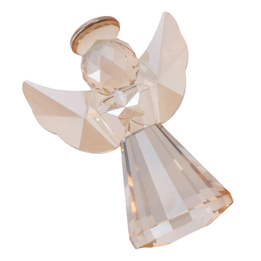 Amazon.co.jp: クリスタル守護天使の置物、シャンパンクリスタルガラス