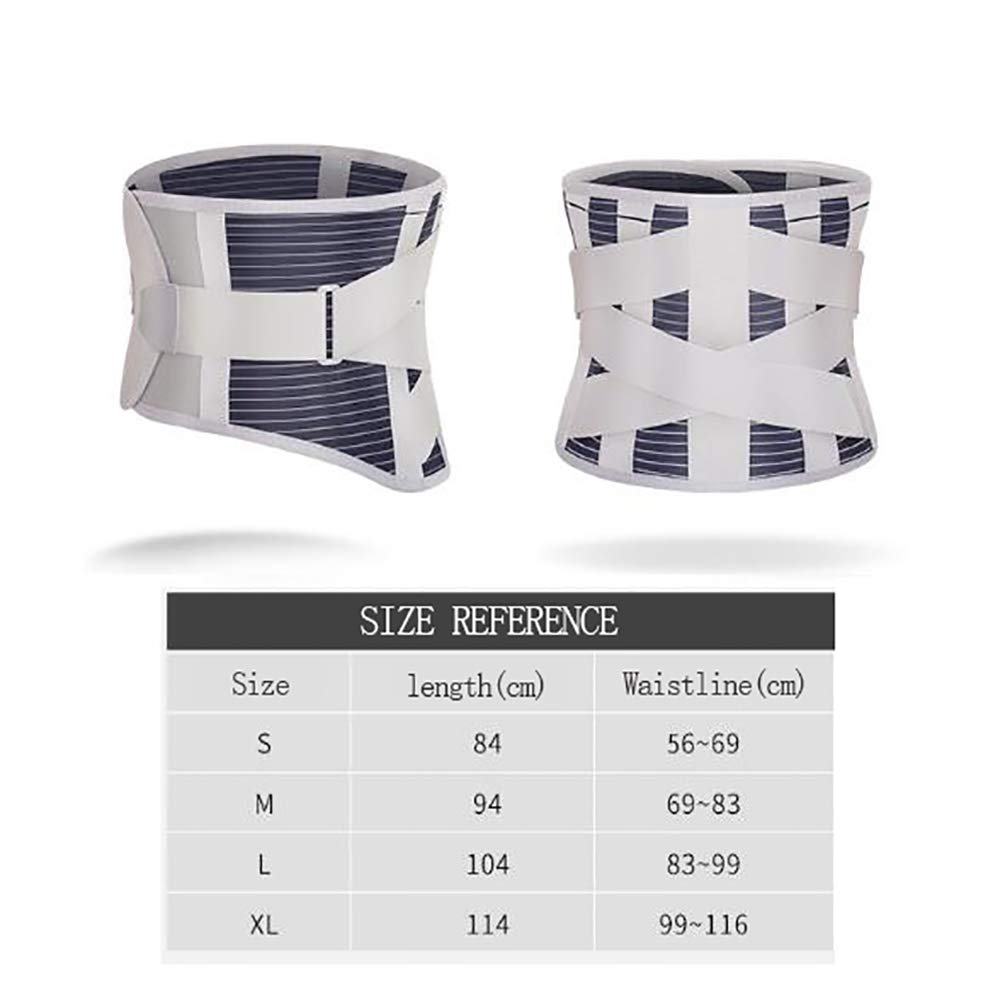 Faja Lumbar Fitness - con Soporte Lumbar Reforzado para Hombres y Mujeres - para el Alivio del Dolor Lumbar - autocalentamiento de turmalina,M