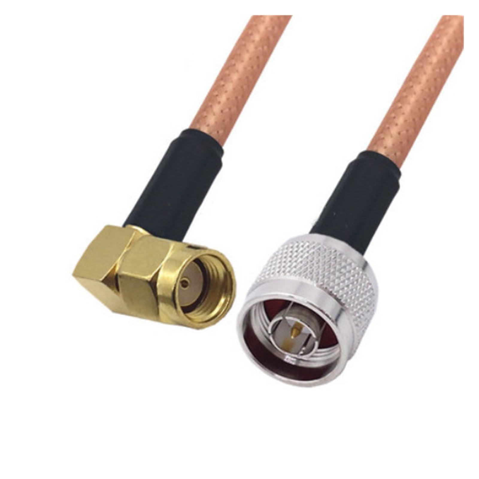 1 ST RG142 Kabel N Stecker auf RP SMA Stecker/Buchse R*/F Koaxialadapter (30 cm, NM-RPSMAMW-RG142)