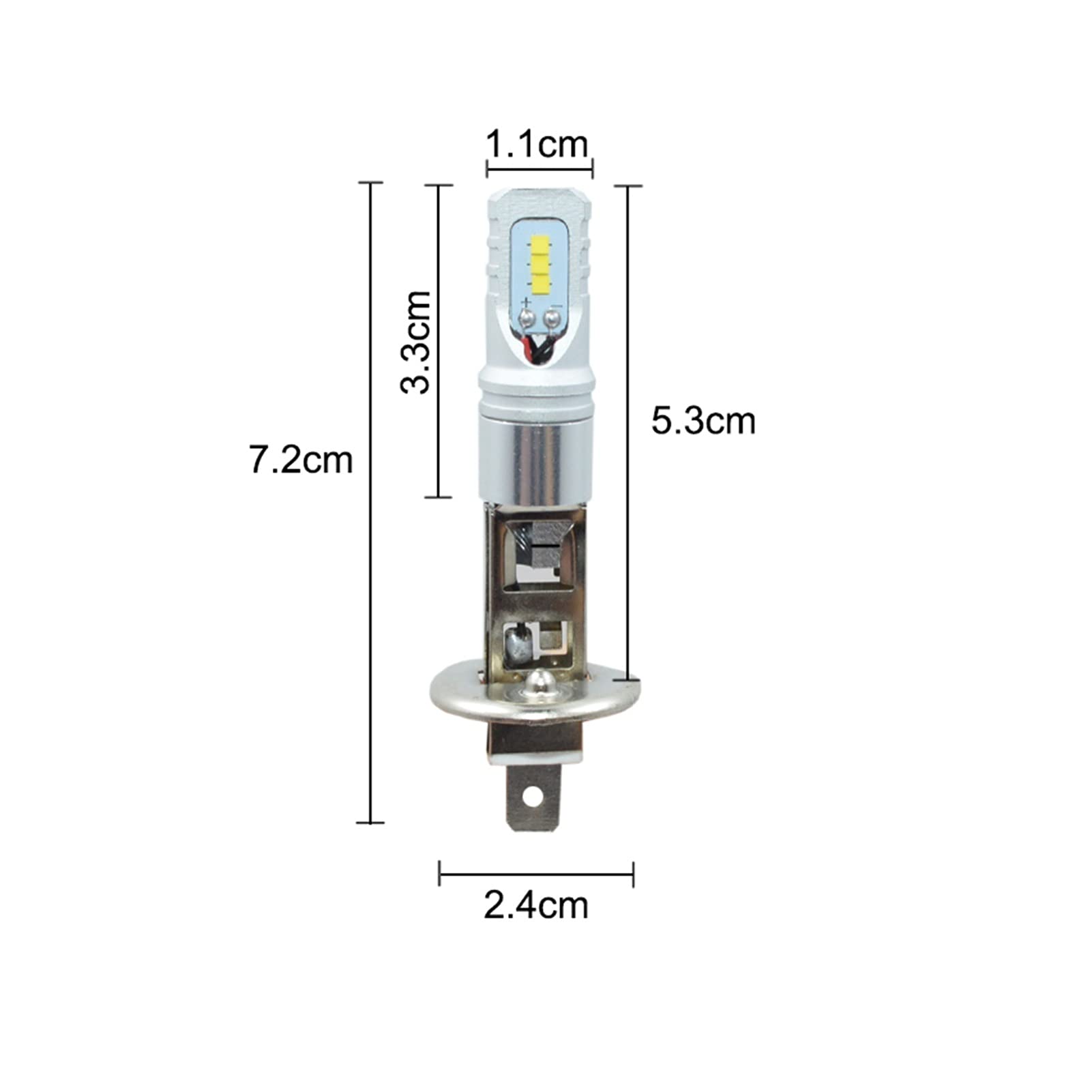 Żarówka ledowa 1 para H1 LED Car Light H1 Reflektory 3200LM Lampa LED Lampa samochodowa Auto Lights Car Light White 6000K 12 V 24 V H1 Żarówki