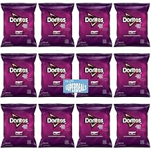 Doritos Flavored Tortilla Chips, Spicy Sweet Chili, Reduced Fat,1 Ounce Pack of 12 Bundled by SUPERDEALS with Mystery Gift